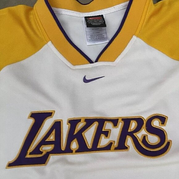 Rare Vintage Nike Los Angeles LA Lakers Warm Up Shooting Shirt Size XL - Picture 7 of 16